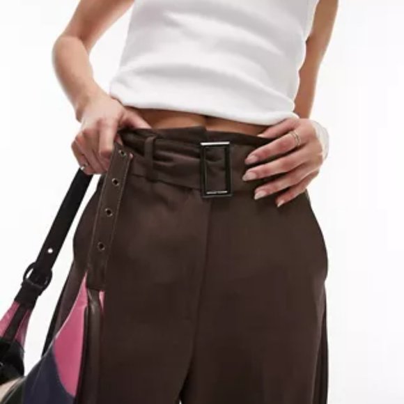 Topshop Brown Trousers - Picture 3 of 13